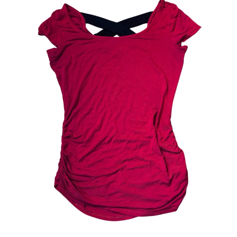 Maurice’s Blouse Red Cross-Back Size Small